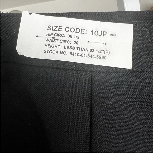 NWT Women’s U.S. Navy Pants 100% Wool Sailor Deep Blue SZ 10JP Military - Picture 8 of 11